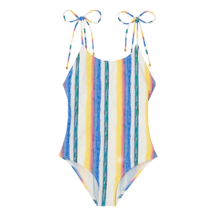 Lison Paris Striped Havana OnePiece Swimsuit Yellow Smallable