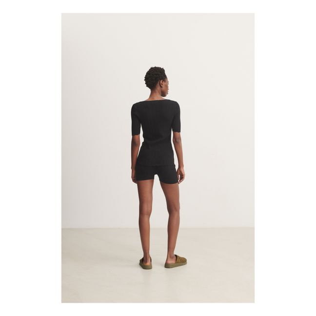 Camiseta de encaje - Colección Femenina | Negro