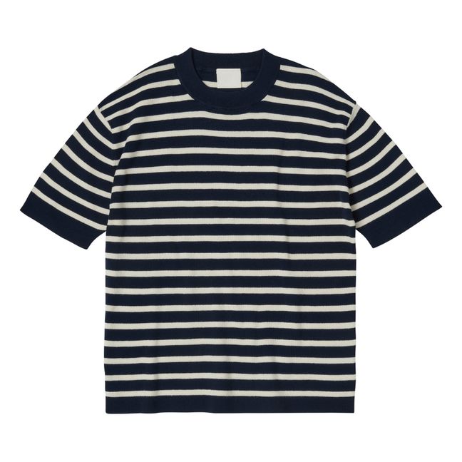 Striped T-shirt - Women's Collection | Navy blue