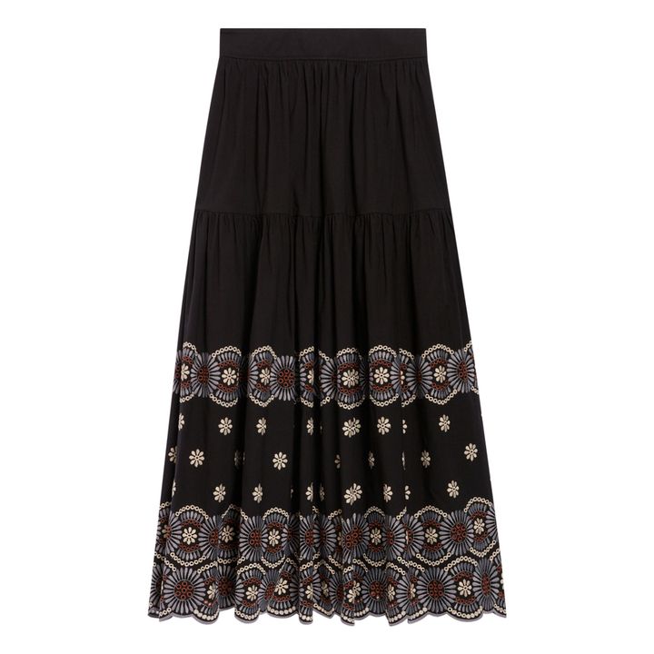 Vanessa Bruno - Skirt Aoda Broderies Anglaises - Black | Smallable