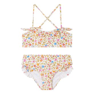 LIEWOOD Bow Bikini Set Printed Papaya / Pale tuscany