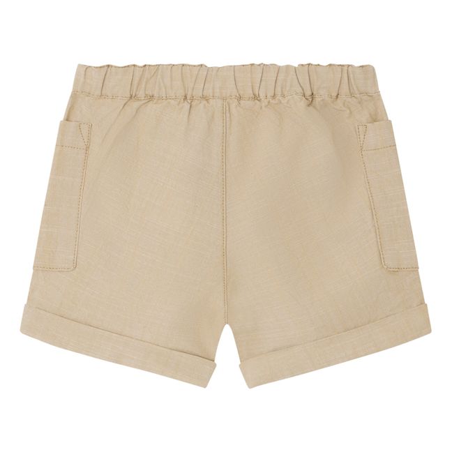 Pantalones cortos de chambray Nateo | Beige