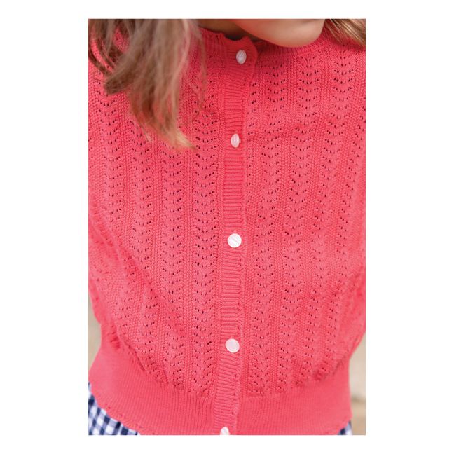 Knitted Cardigan | Red