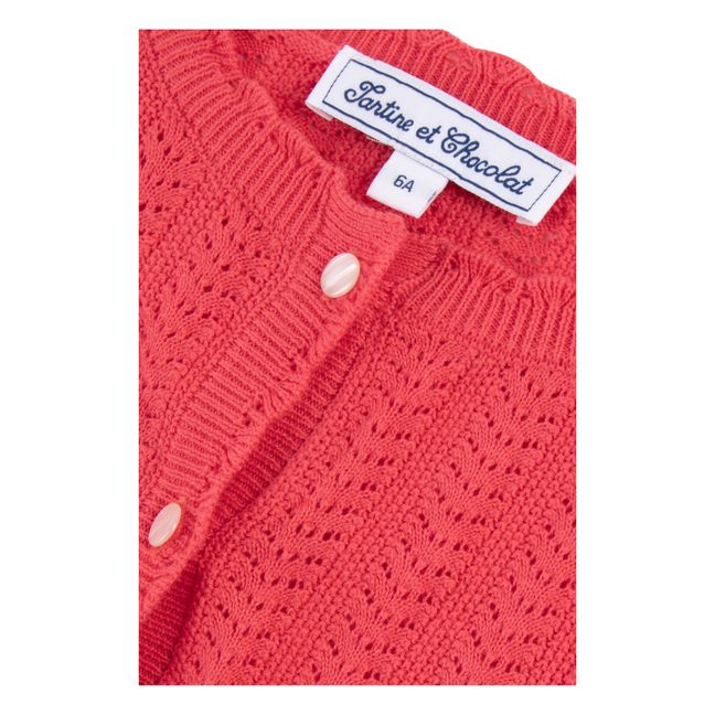 Knitted Cardigan | Red