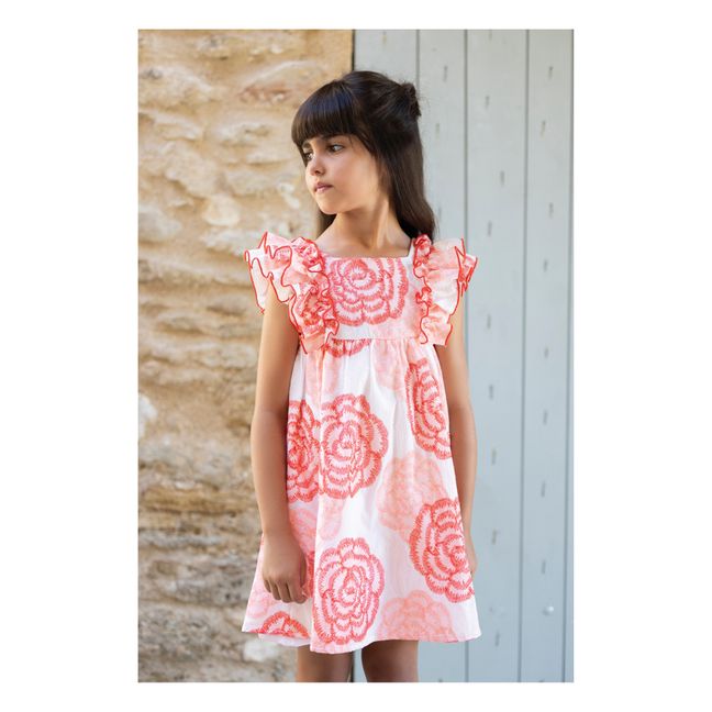 Floral Ruffle Dress | Pink