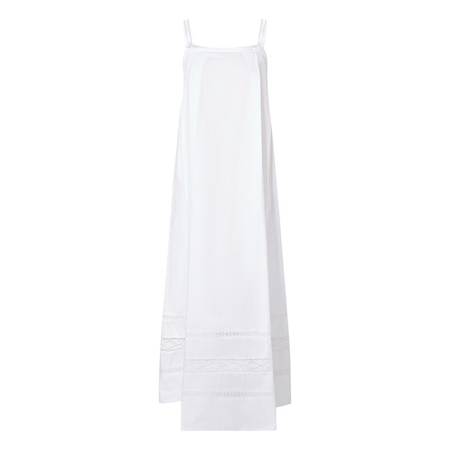 Avignon Cotton Poplin Dress | White