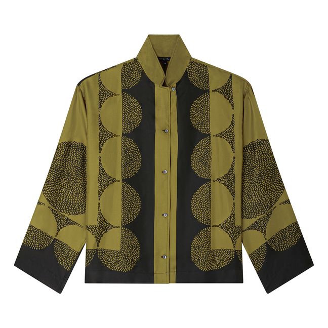 Camicia Aragon Silk | Verde militare