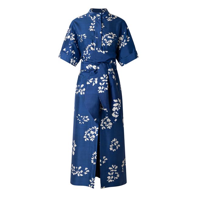 Andora silk dress | Blue
