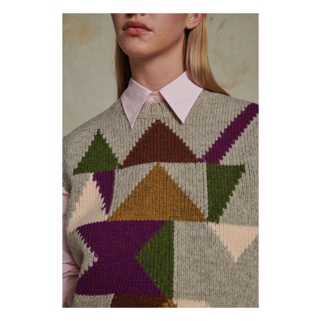 Maglione senza maniche in lana Arty | Beige