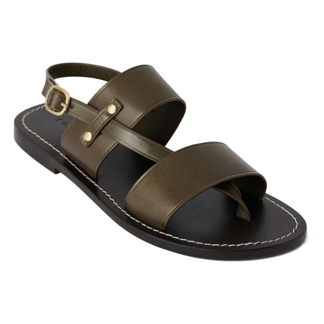 Amazonia Leather sandals | Khaki