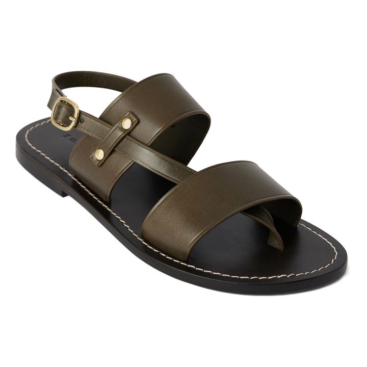 Soeur - Amazonia Leather sandals - Khaki | Smallable