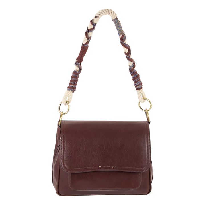 Niu Tano Leather bag | Chocolate- Product image n°8