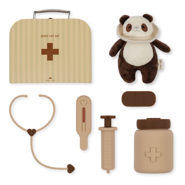 Maletín veterinario Panda y accesorios | Beige