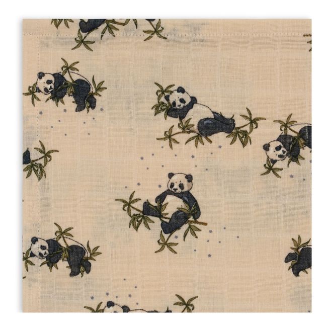 Panda organic cotton nappies - Set of 3 | Beige