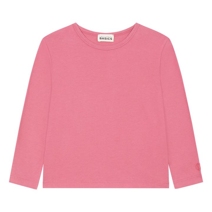 Organic Cotton Long-sleeved T-shirt | Dusty Pink- Product image n°0
