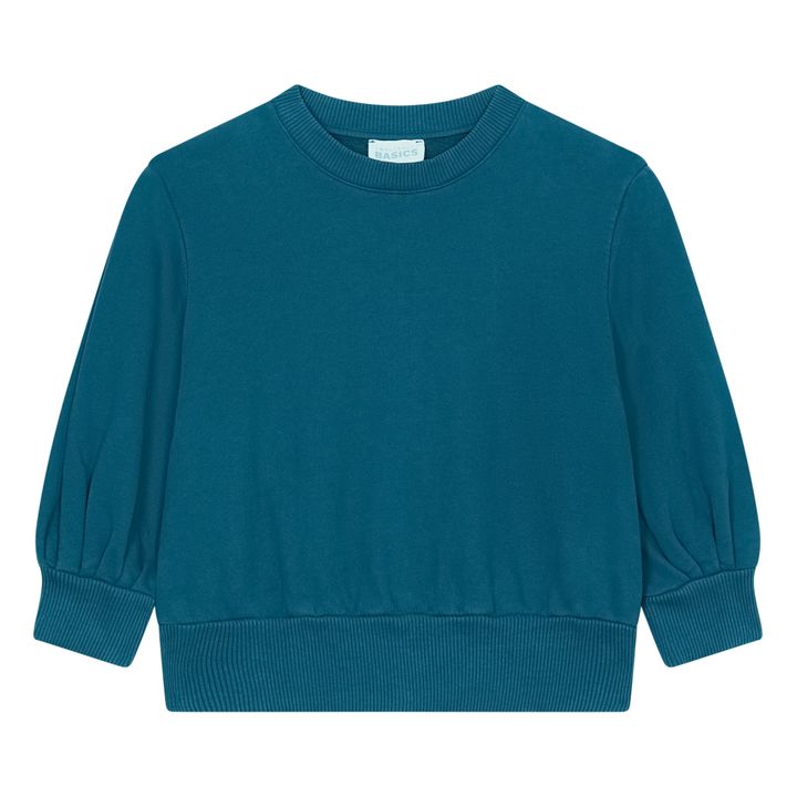 Sweatshirt Boxy Bio-Baumwolle | Entengrün- Produktbild Nr. 2