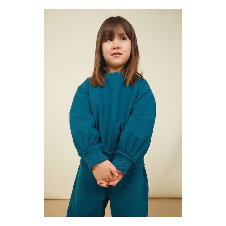 Sweatshirt Boxy Bio-Baumwolle | Entengrün- Produktbild Nr. 1