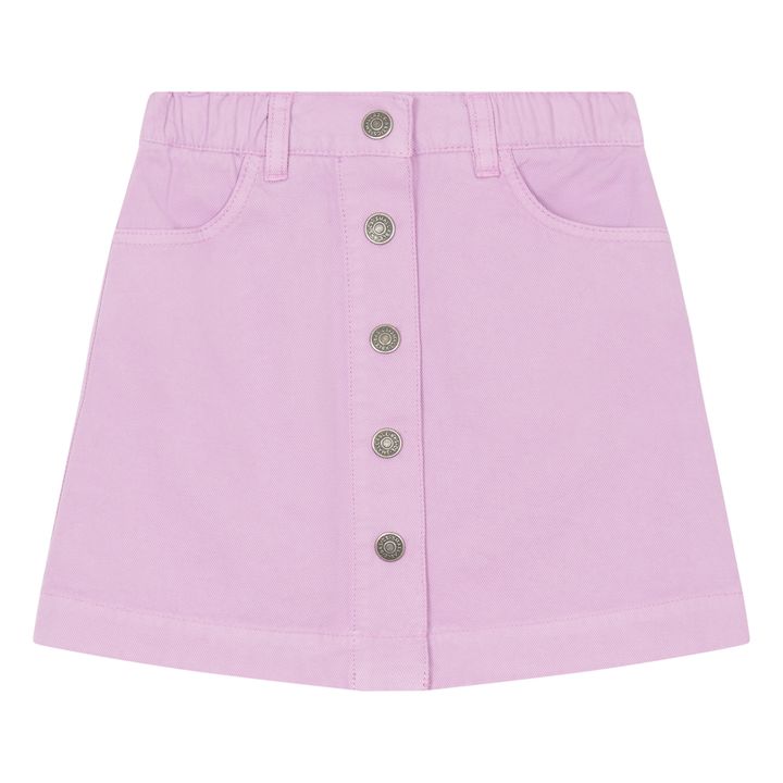 Short Denim Skirt | Dark purple- Product image n°0