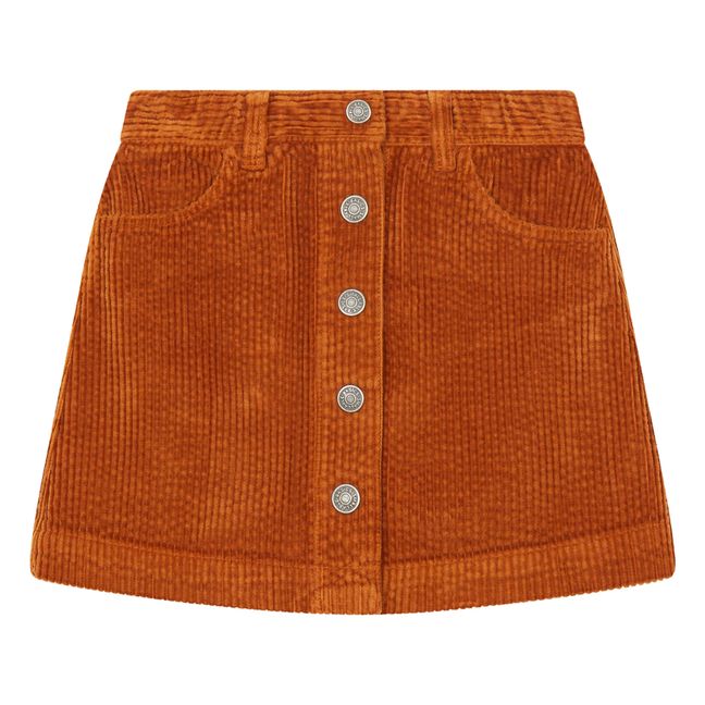Short Skirt with Corduroy Buttons | Hazel