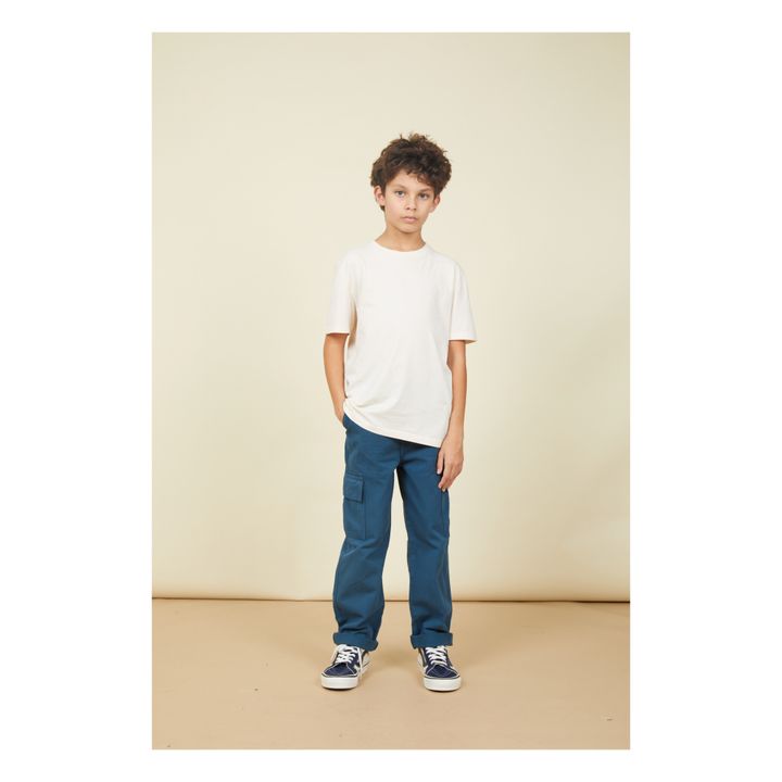 T-Shirt Jungen Kurzarm Bio-Baumwolle | Sandfarben- Produktbild Nr. 5