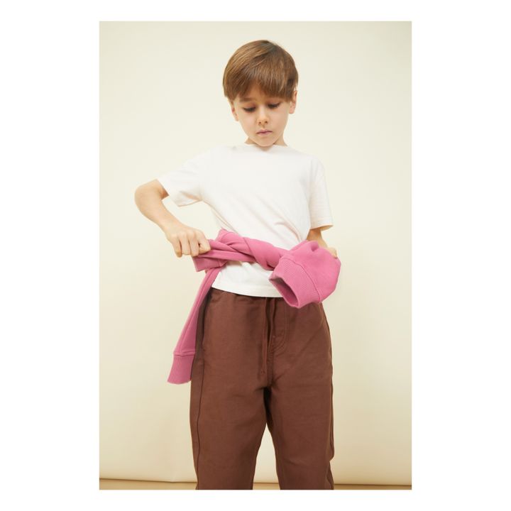 T-Shirt Jungen Kurzarm Bio-Baumwolle | Sandfarben- Produktbild Nr. 1