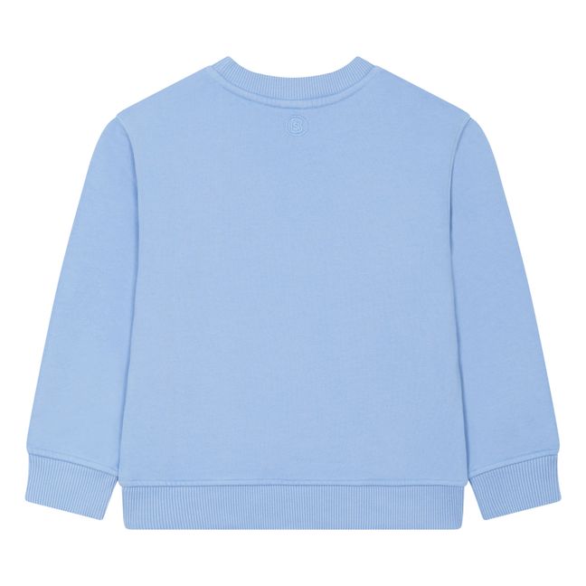 Organic Fleece Crewneck Sweatshirt | Light blue