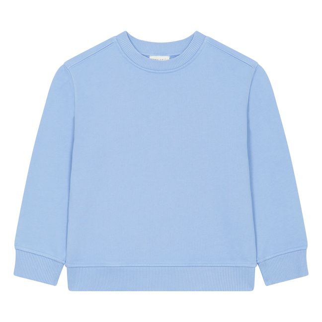 Organic Fleece Crewneck Sweatshirt | Light blue