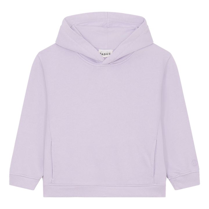 Boy's Organic Cotton Hoodie | Lilac- Product image n°0