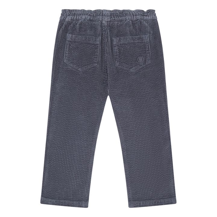 Corduroy elasticated waist trousers | Charcoal grey- Product image n°2