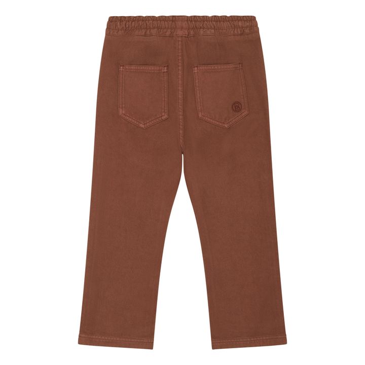 Pantalón vaquero con cintura elástica | Marrón- Imagen del producto n°3