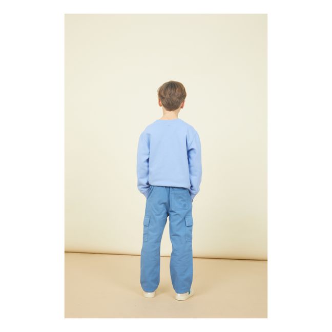 Pantalon Cargo Garçon Denim | Bleu azur