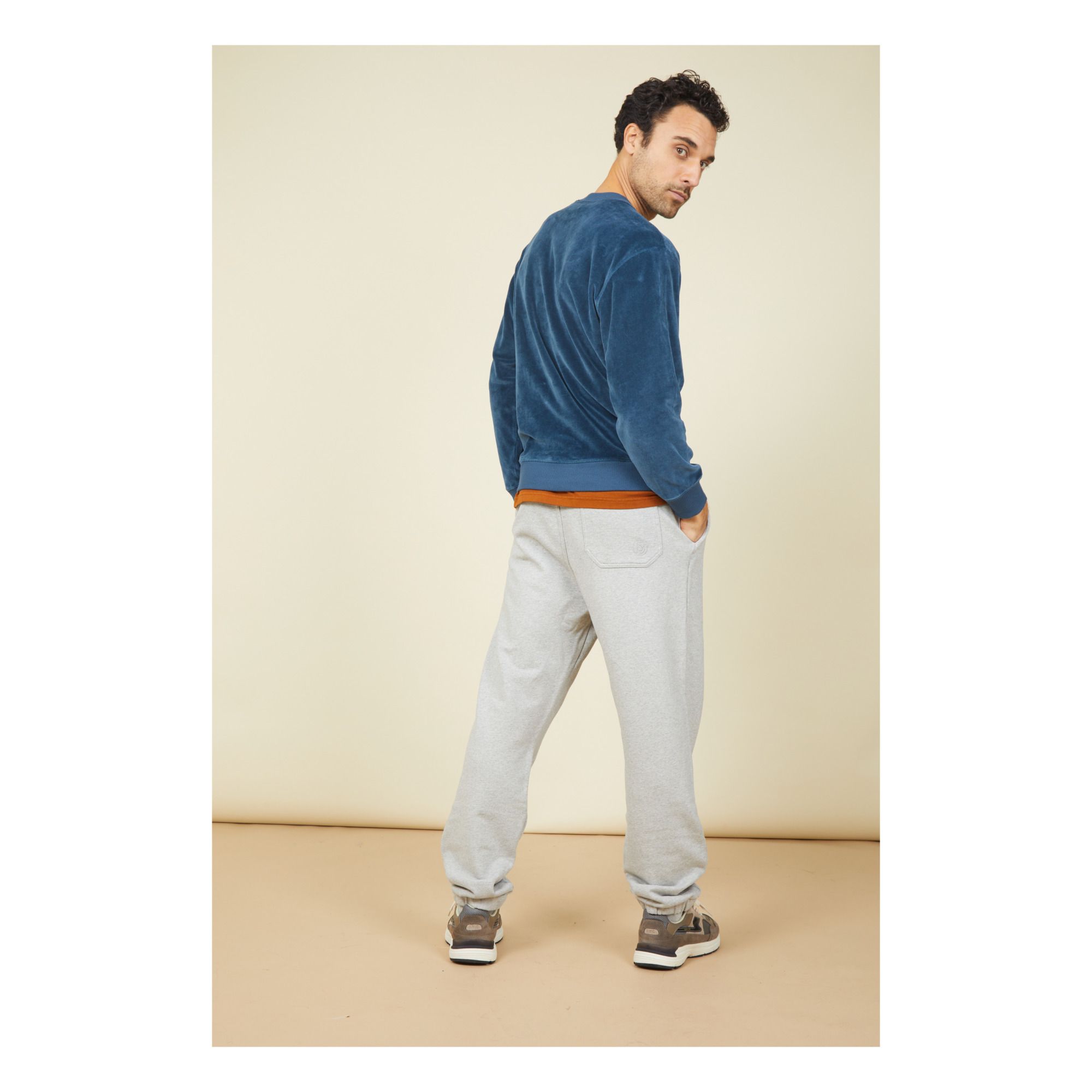 SMALLABLE BASICS Sweat Velours Homme Coton Bio Oc an Smallable