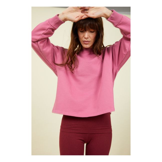 Sweatshirt für Frauen aus Bio-Baumwolle | Altrosa