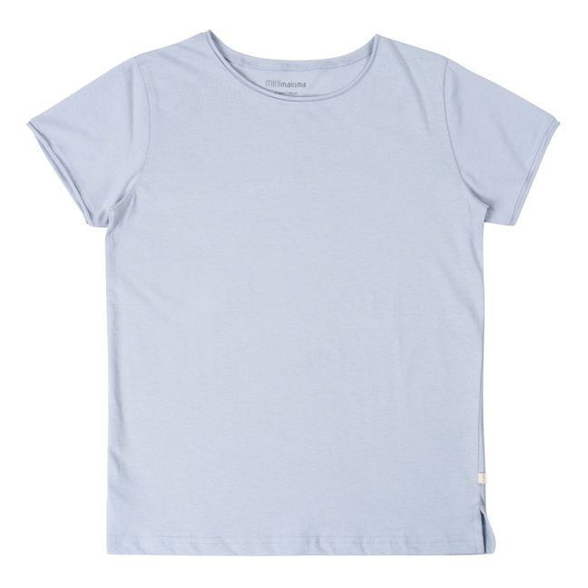 Maglietta in cotone biologico | Azzurro