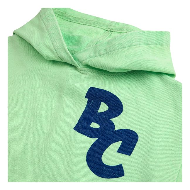 Sudadera con capucha de algodón ecológico BC | Verde
