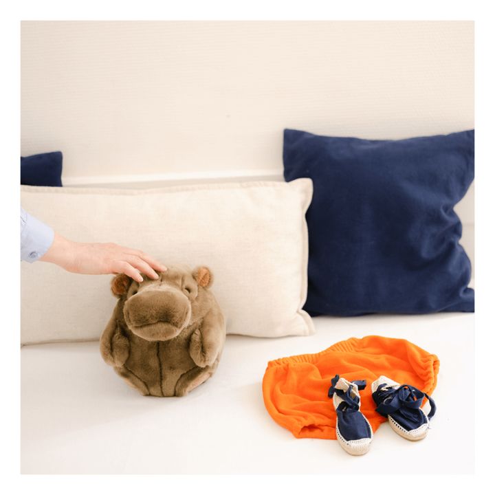 Roodoodoo Pipo the Hippo plush toy | Brown- Product image n°1