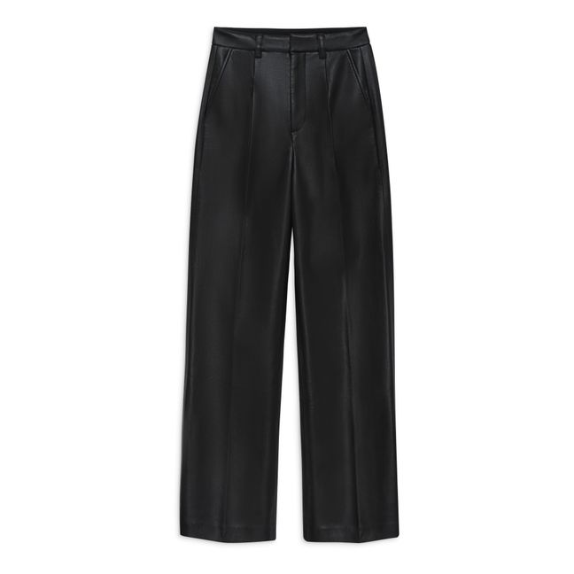 Carmen trousers Recycled leather | Black