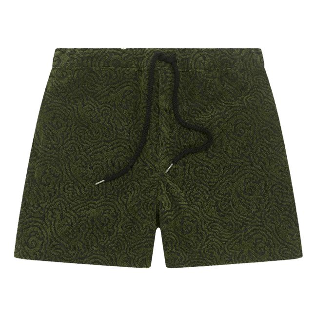 Pantalón corto Terry Squiggle | Verde Kaki