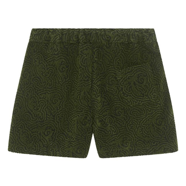 Pantalón corto Terry Squiggle | Verde Kaki
