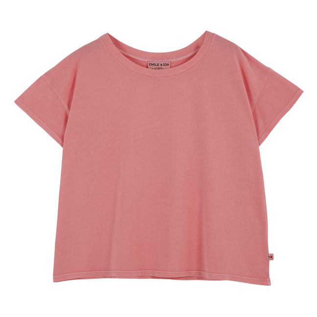 Camiseta de algodón ecológico Zamila - Colección Mujer | Rosa