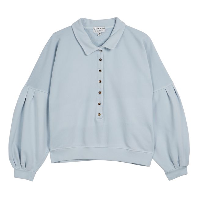 Zannie organic cotton sweatshirt - Women's collection | Light blue