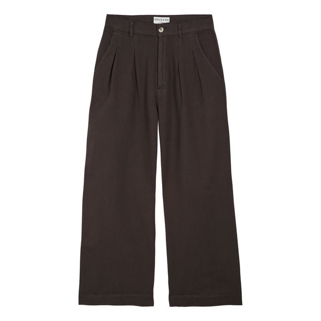 Pantaloni Zebulon in lino - Collezione donna | Grigio antracite