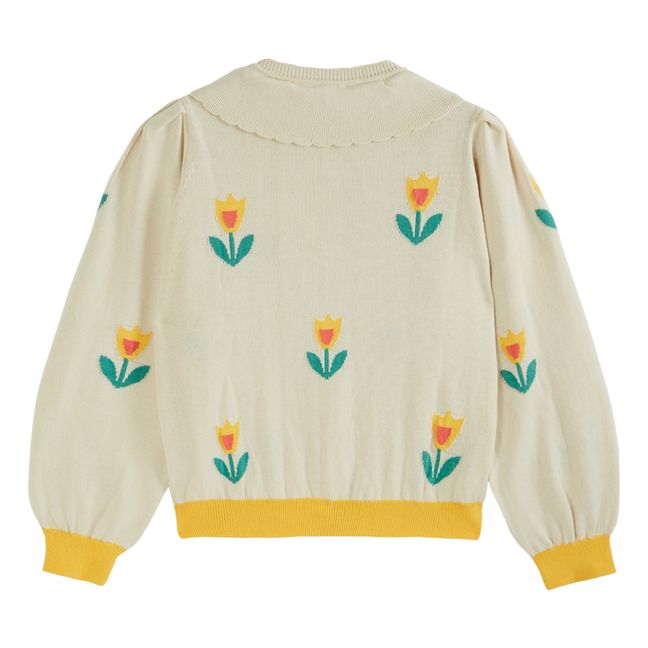 Zalipe Tulpe Weste Bio-Baumwolle - Damenkollektion | Seidenfarben