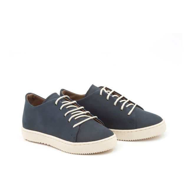 Lace-up trainers | Navy blue