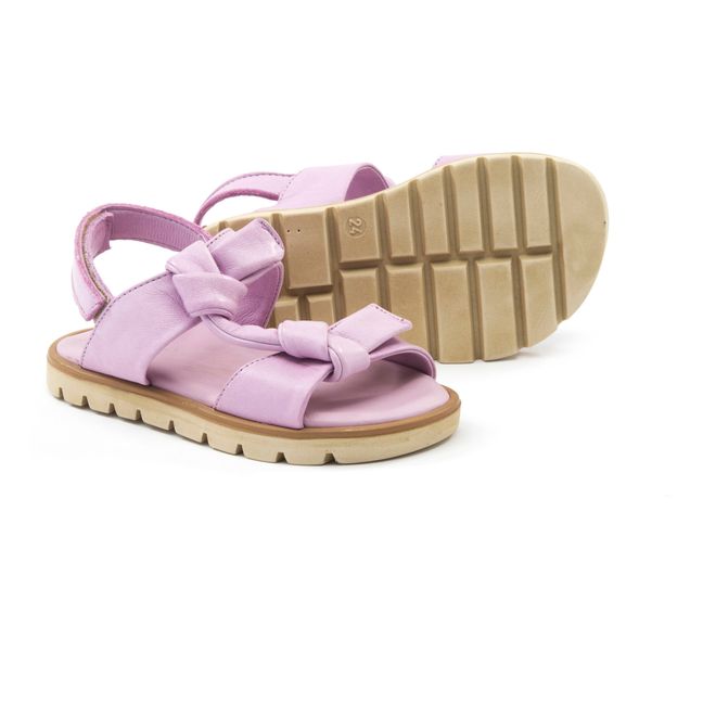 Knotted Scratch Sandals | Pink