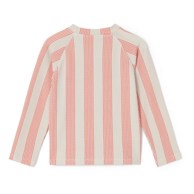 Anti UV Striped T-Shirt | Pink