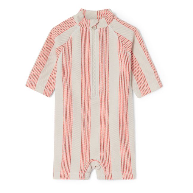 Striped UV protection suit | Pink