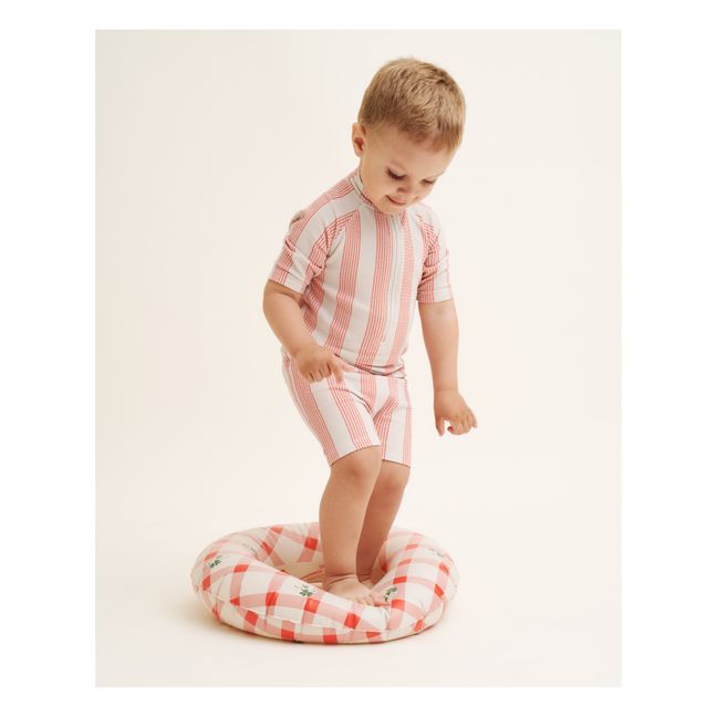 Striped UV protection suit | Pink