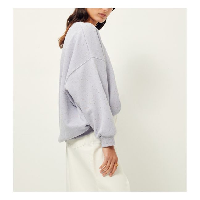 Oversize Chebbi sweatshirt | Marled violet