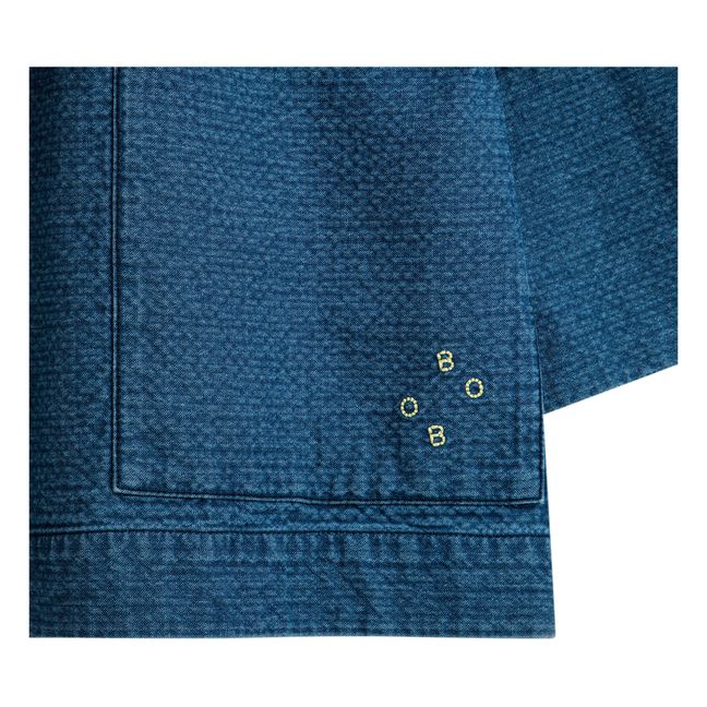 Cotton Kimono Jacket - Women's  | Denim blue
